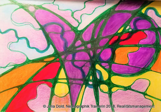 Der Weg ins Ungewisse - Neurographik Bild von Julia Lokaj
